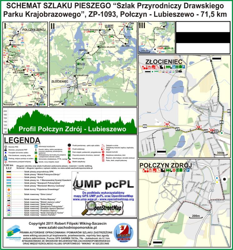 Szlak Przyrodniczy Drawskiego Parku Krajobrazowego ZP-1093, Połczyn Zdrój - Lubieszewo, 71,5 km