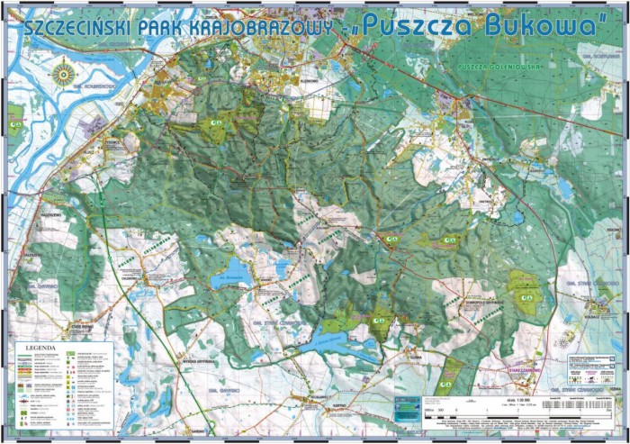 Mapa Puszczy Bukowej 2011