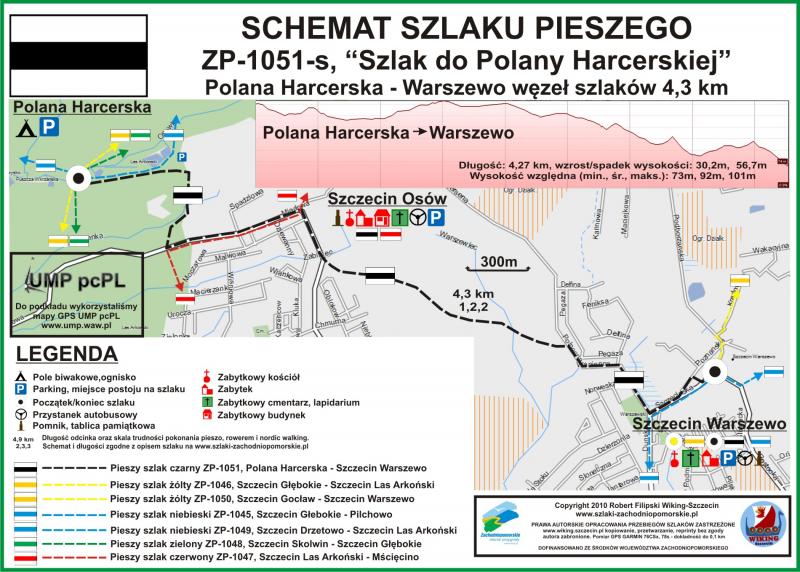 Szlak pieszy czarny ZP-1051 "Szlak do Polany Harcerskiej" 4,3 km