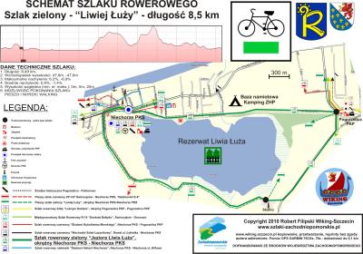Szlak rowerowy zielony "Liwiej Łuży" - 8,5 km