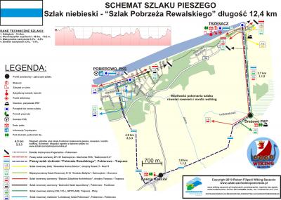 Szlak niebieski pieszy ZP-1021-n "Pobrzeża Rewalskiego", 12,4 km