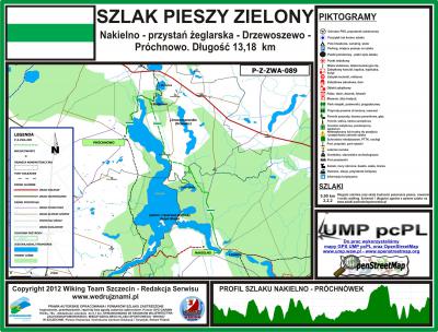 P-Z-ZWA-089 (PTTK ZP-1133z), zielony, NAKIELNO PKS - PRÓCHNOWO PKS, 13,18 km